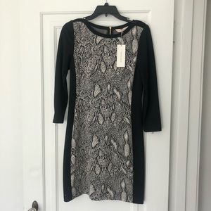 Rebecca Taylor mock snakeskin dress